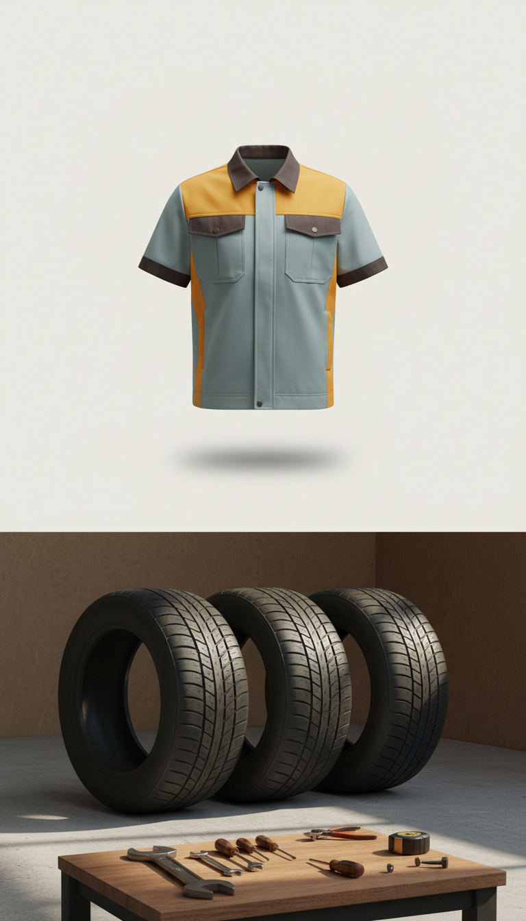 Branded Technician Uniform Shirt – Breathable Cotton